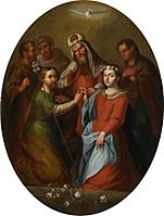 'The Marriage of the Virgin' by Miguel Cabrera, 1737