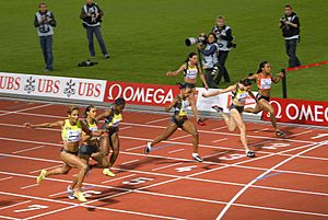 100m women Golden League 2007 in Zurich