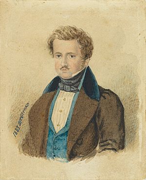1833 - Taras Shevchenko - Pavlo Engelgardt - portrait -