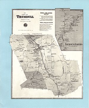 1867 Map of Trumbull Connecticut