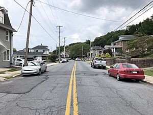 2022-08-22 16 28 48 View southwest along East Main Street between Furlow Road and Bowmansville Road in Adamstown, Berks County, Pennsylvania