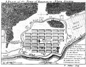 A Plan of the Town of Halifax in Nova Scotia 1749