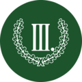 An oak wreath on logo of the German party "The Third Path" - Parteilogo "Der III. Weg
