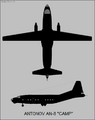 Antonov An-8 Camp two-view silhouette
