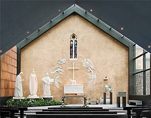 Apparition Chapel with Stained Window