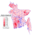Bangladesh Hindu Map