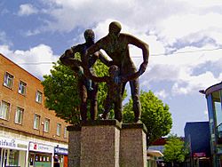 Billingham town centre statue