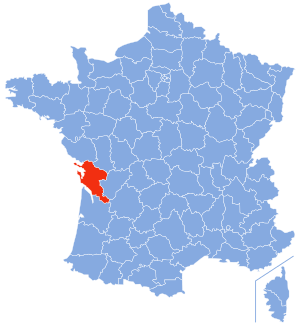 Location of  Charente-Maritime in France