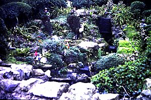 Chine cascade at blackgang chine ( lost to coastal erosion )