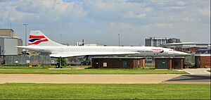 Concorde G-BOAB at Heathrow