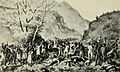 Copy of L. de Mango's painting, picturing the outrage of the Wadi Wawela valley