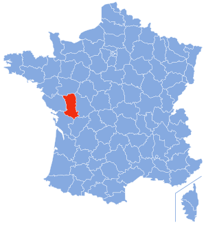 Location of Deux-Sèvres in France