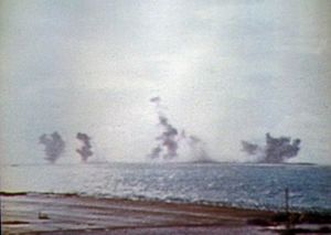 Eastern Island Midway under attack 1942