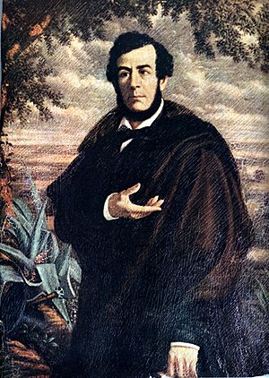 Portrait of Esteban Echeverría.