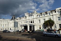 Frontage of the Royal Bath Hotel, Bournemouth