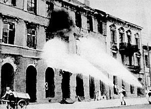 German Brennkommando-firing Warsaw 1944
