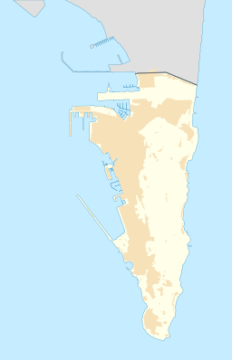 Middle Hill is located in Gibraltar