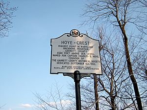 Hoye-Crest Historical Marker