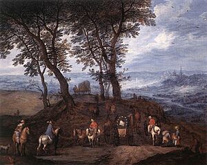 Jan Brueghel (I) - Travellers on the Way - WGA03568