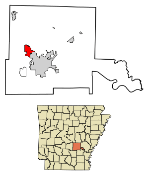 Location in Jefferson County and Arkansas