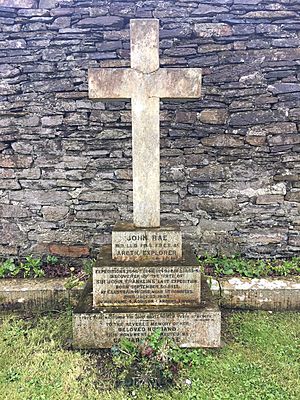John Rae grave in Kirkwall Cathedral graveyard, Orkney