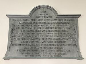 Joseph Frederick Wallet DesBarres Monument, St. George's Church, Halifax, Nova Scotia