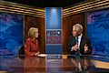 Judy Woodruff interviews Chuck Hagel for PBS NewsHour