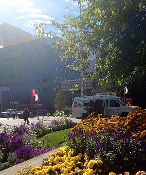 KTUU news van in downtown Anchorage, Alaska