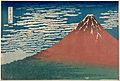 Katsushika Hokusai, published by Nishimuraya Yohachi (Eijudō) - Fine Wind, Clear Weather (Gaifū kaisei), also known as Red Fuji, from the series Thirty-six Views o... - Google Art Project