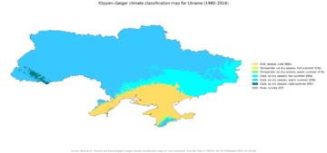 Koppen-Geiger Map UKR present