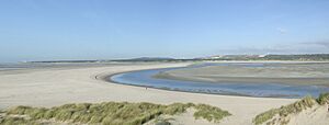 L'estuaire de la Canche à Marée Basse