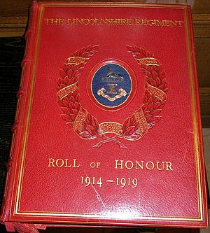 Lincolnshire Regiment -Roll of Honour -1914-1918 - geograph.org.uk - 443525