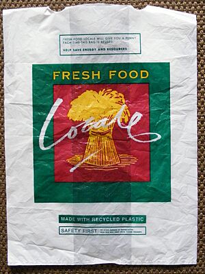 Locale plastic shopping bag