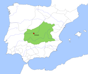 Location map Taifa of Toledo