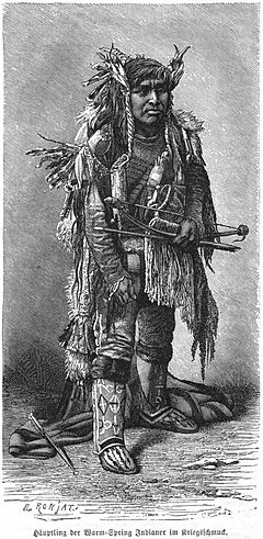 Lower Chinook chief from Warm Spring reservation 1886