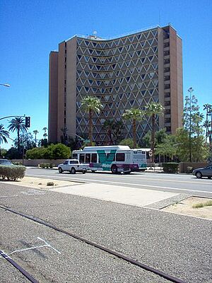 Manzanita Hall from Veterans Way