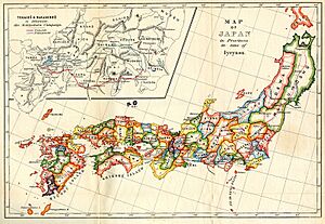 Map of Japan in Provinces in time of Iyeyasu