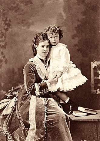 Maria Fyodorovna and her son Niki