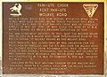 Mojave Road Plaque