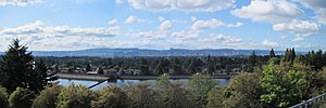 Downtown Portland, Oregon, seen from Mount Tabor Park.