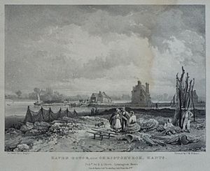 Mudeford Quay, March 1832, JM Gilbert