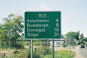 N3 sign Northern Ireland