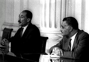 Nasser and Sadat in National Assembly