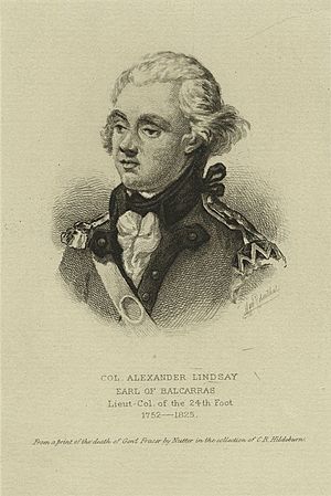 Oberst Alexander Lindsay - Earl of Balcarres