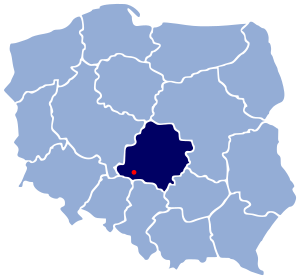 Location of Wieluń