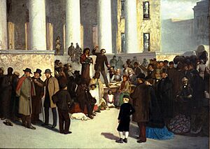 Painting "The Last Sale of Slaves" by Thomas Satterwhite Noble
