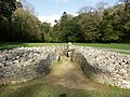 Parc le Breos, Gwyr y cwrt o'r dde