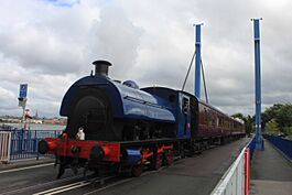 Preston Docks Swing Bridge - Linda (Princess).JPG