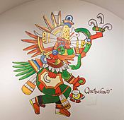 Quetzalcoatl Wall Painting
