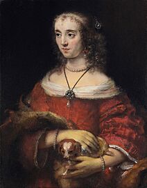Rembrandt Harmensz van Rijn - Portrait of a Lady with a Lap Dog - Google Art Project